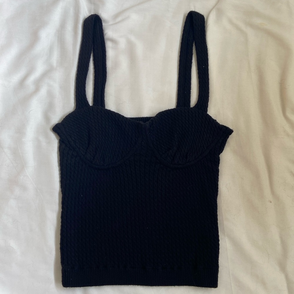 We Wore What Corset Sweater Tank [M]